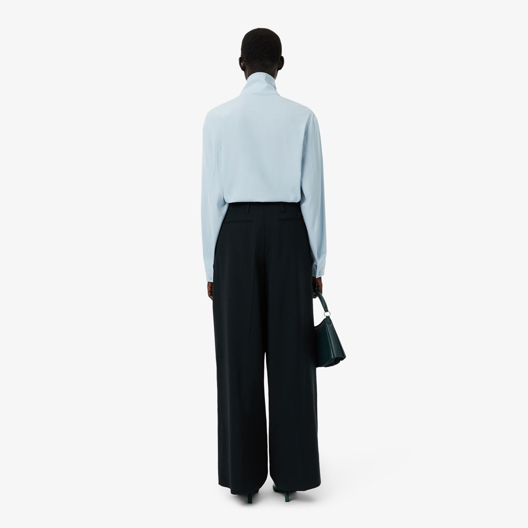 Runway Wide Fit Wool Blend Pants lacoste runway wide fit wool blend pants