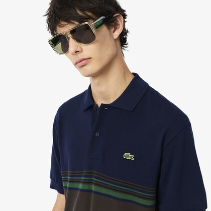 French Made Classic Fit Striped Polo Shirt