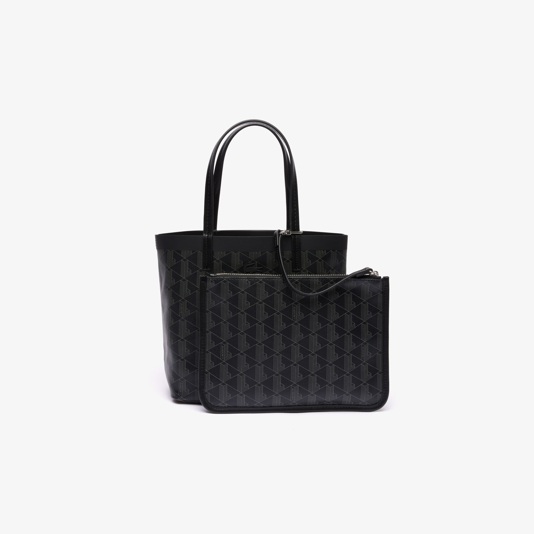 حقيبة توت صغيرة كانفا مغلفة بنقشة شعار الماركة من مجموعة زيلي Zely Coated Canvas Monogram Small Tote - NF4338ZE-H45