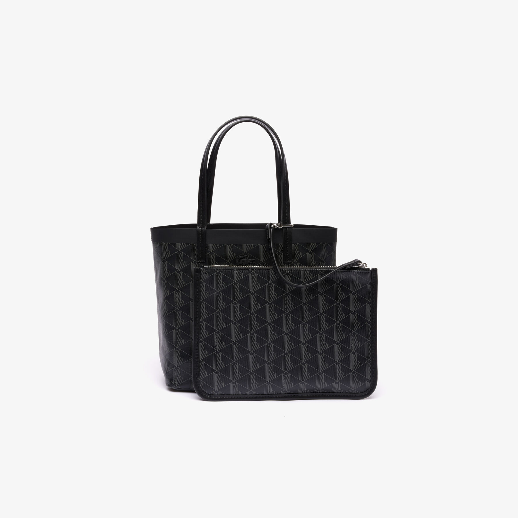 Zely Coated Canvas Monogram Small Tote lacoste zely coated canvas monogram small tote