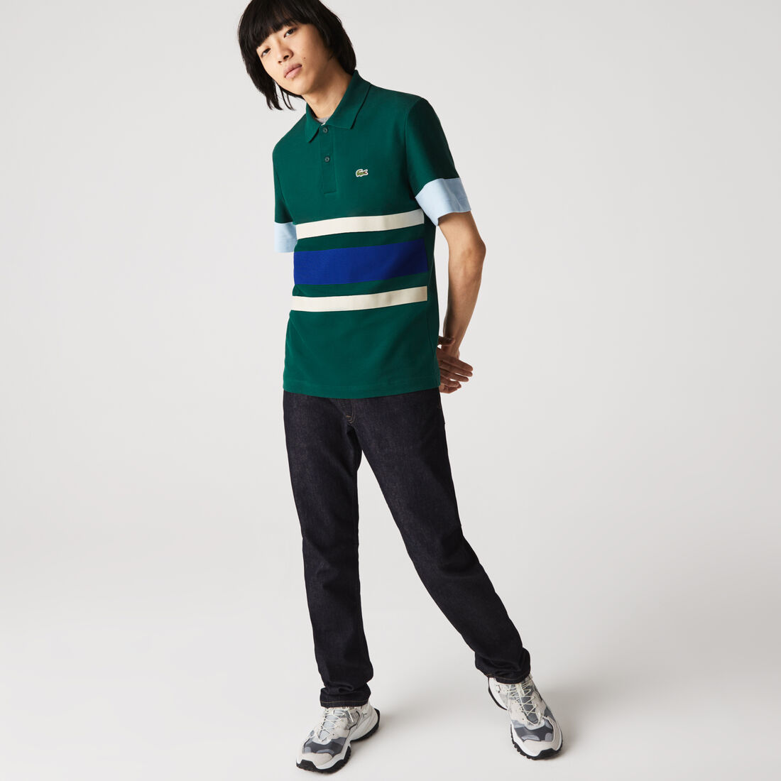 Men’s Heritage Slim Fit Colorblock Cotton Piqué Polo Men’s Heritage Slim Fit Colorblock Cotton Piqué Polo