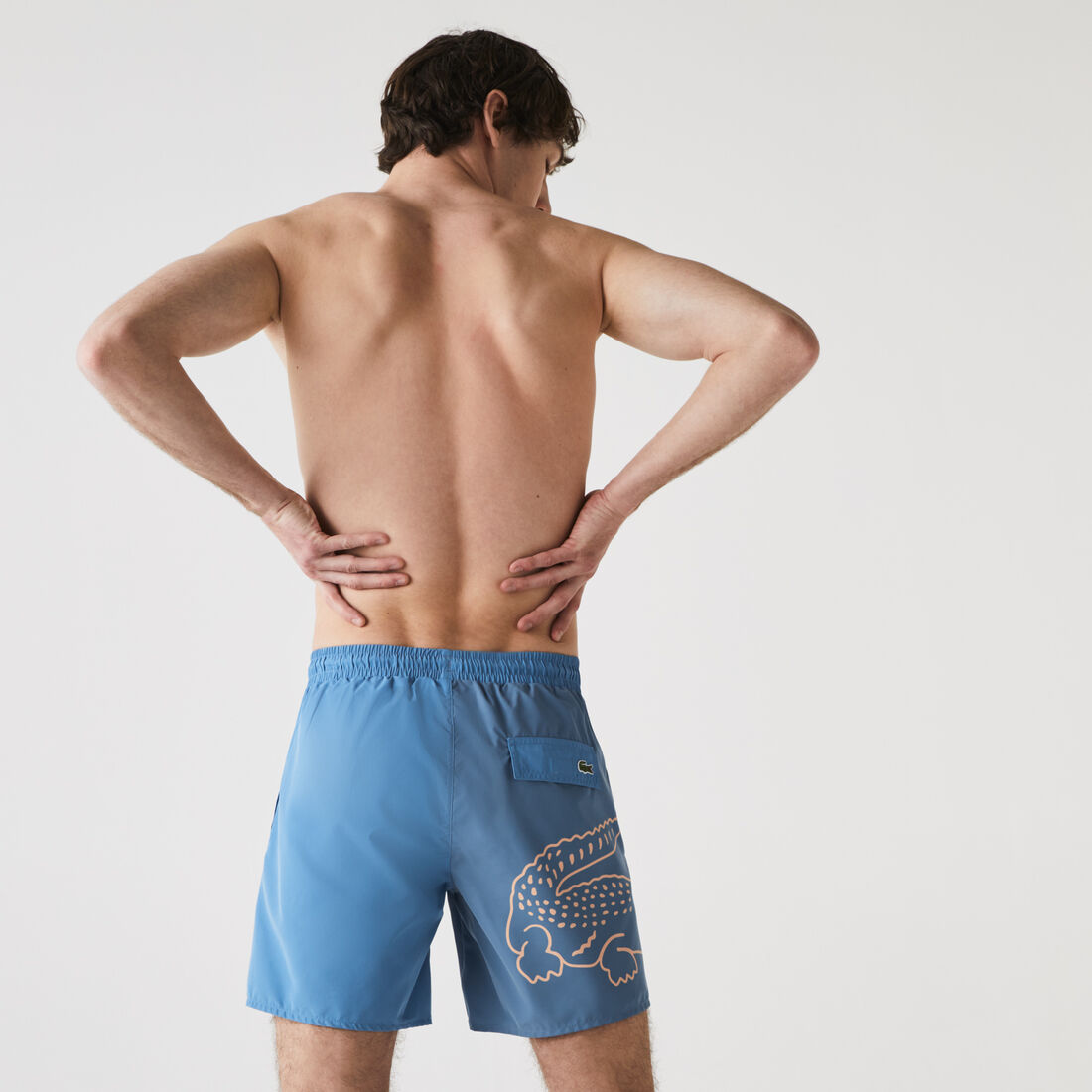 Men’s Bicolor Crocodile Print Swimming Trunks Men’s Bicolor Crocodile Print Swimming Trunks