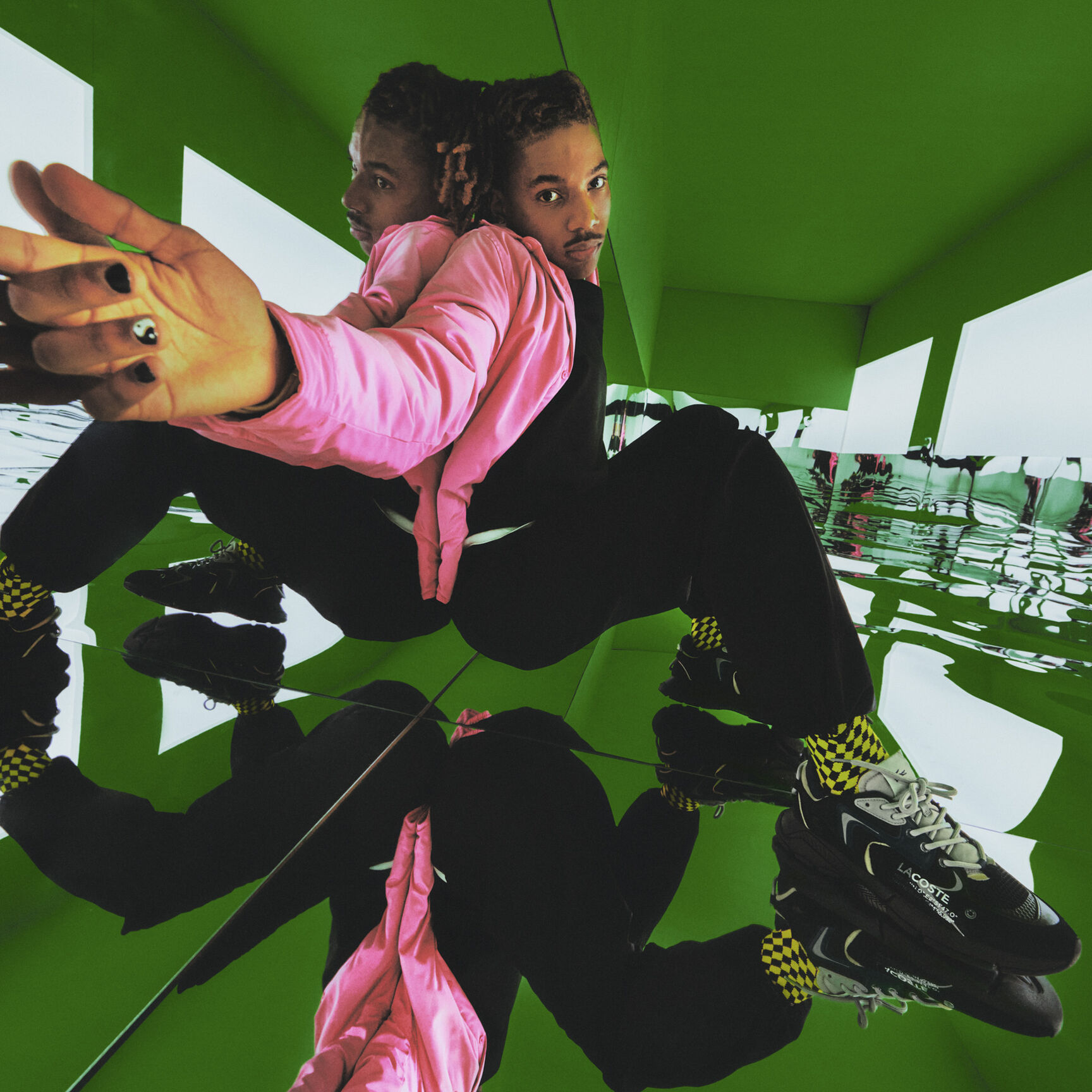 سنيكرز لاكوست L003 نيو قماش للرجال Men's Lacoste L003 Neo Textile Trainers - 45SMA0001-075