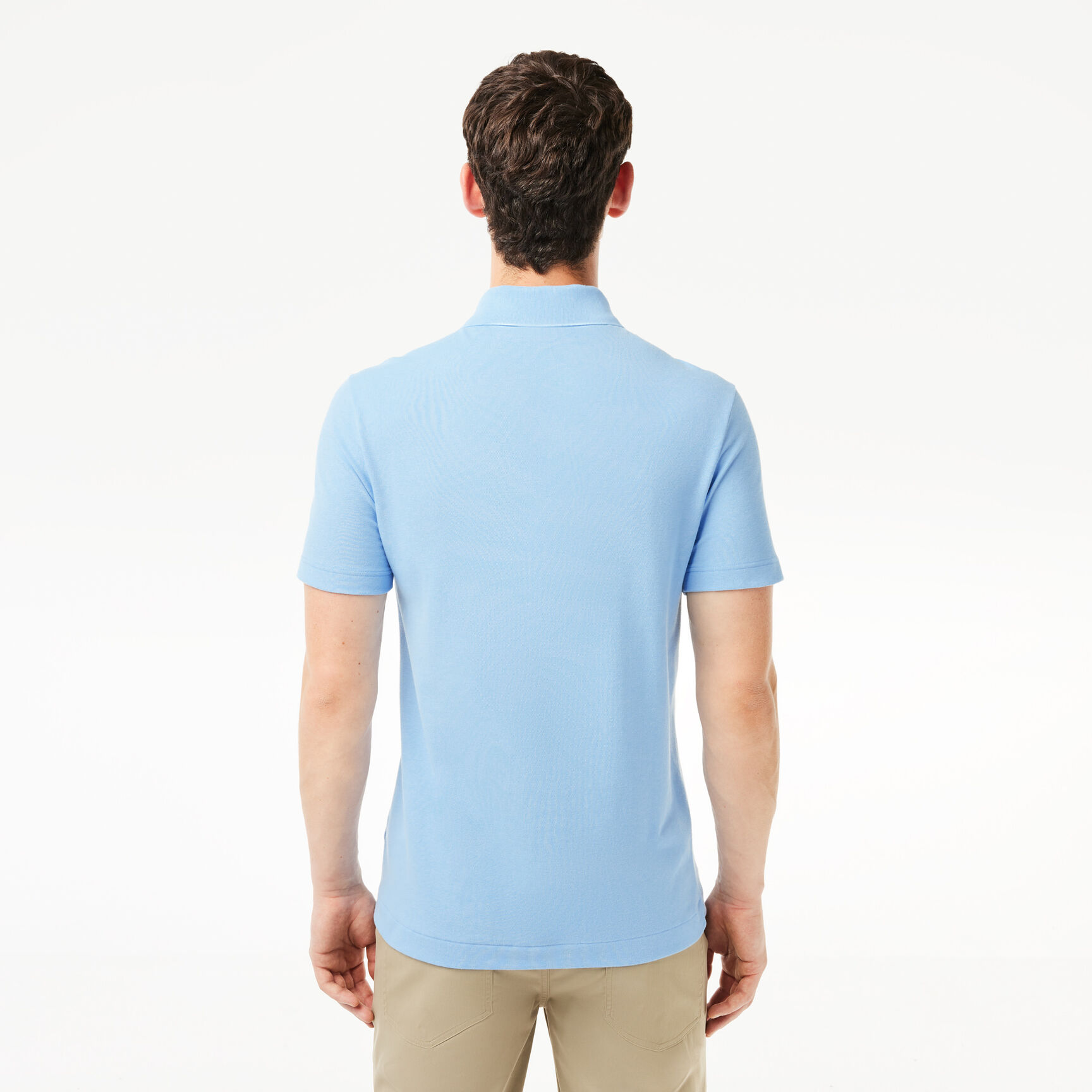 تي شيرت بولو بياقة بلون مغاير وقَصّة عادية من مجموعة سمارت باريس Men's Lacoste SPORT Organic Cotton Pique Golf Polo - DH9309-00-GN2