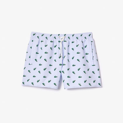 Crocodile Print Swim Trunks