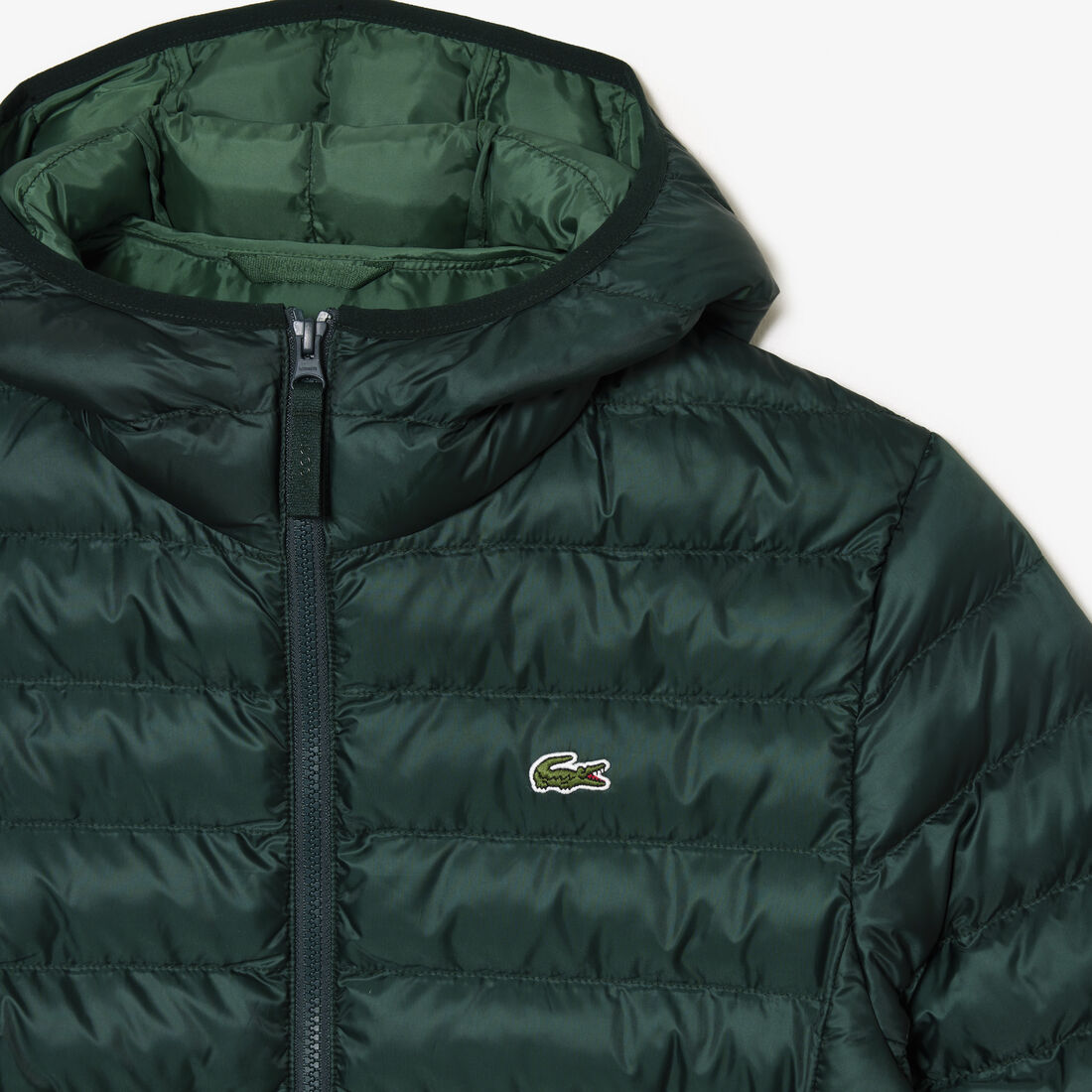 جاكيت لاكوست قصير مبطن بغطاء رأس للرجال Men's Lacoste Quilted Hooded Short Jacket - BH0539-00-YZP