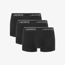 lacoste 3 pack stretch cotton trunks
