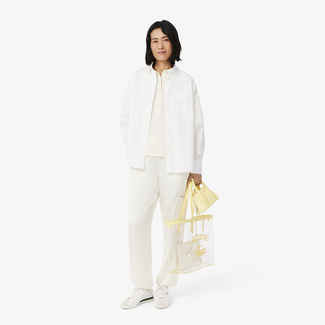 Oversized Silky Fluid Polo Shirt Oversized Silky Fluid Polo Shirt - CF9747-00-XFJ