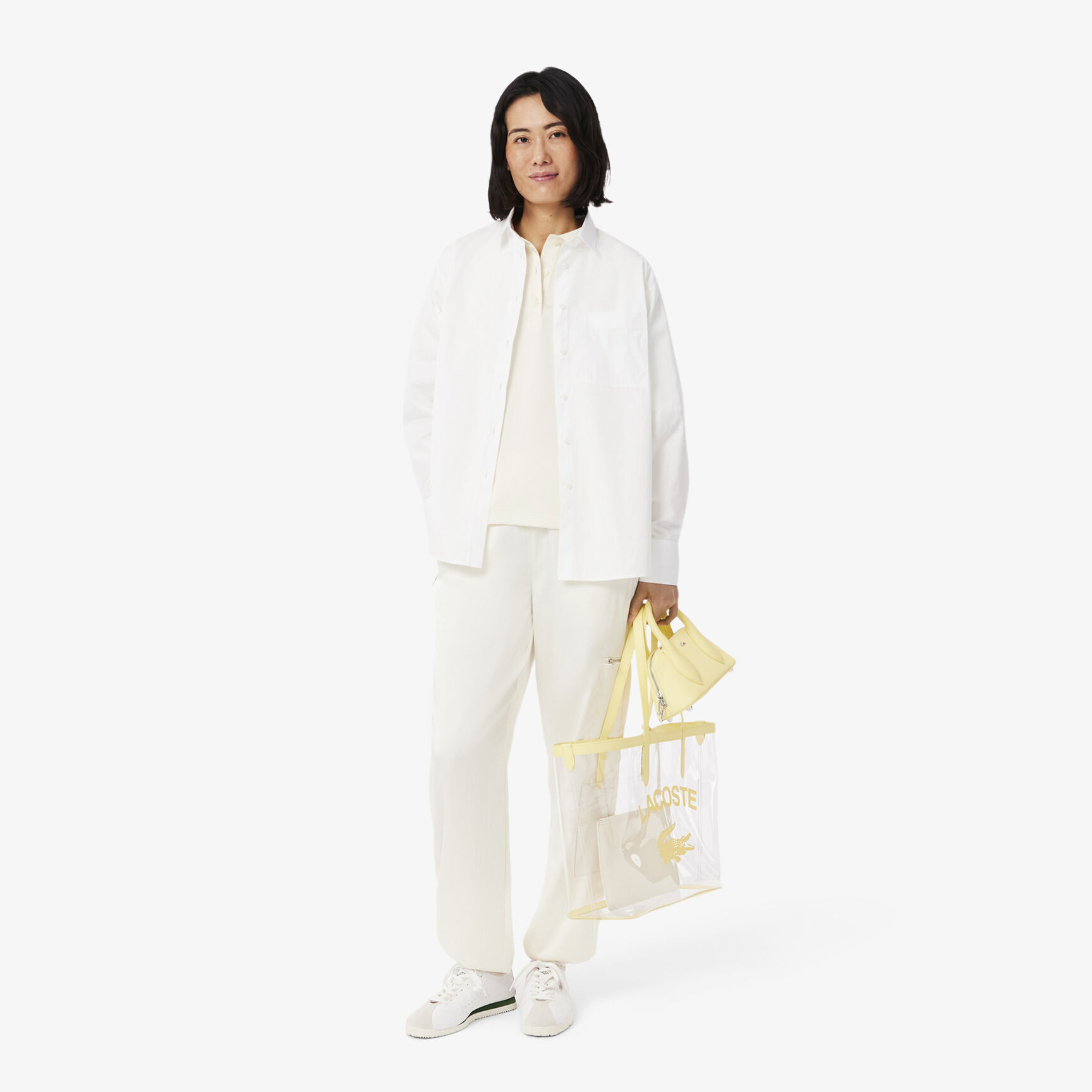 Oversized Silky Fluid Polo Shirt Oversized Silky Fluid Polo Shirt - CF9747-00-XFJ