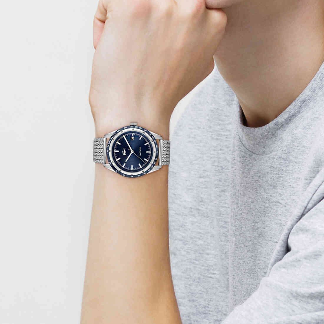 Mens Metal Watch Men Automatic Watch - 2011294-BLU