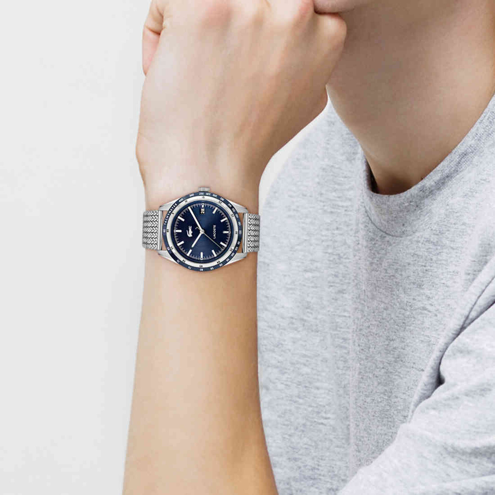 Mens Metal Watch Men Automatic Watch - 2011294-BLU