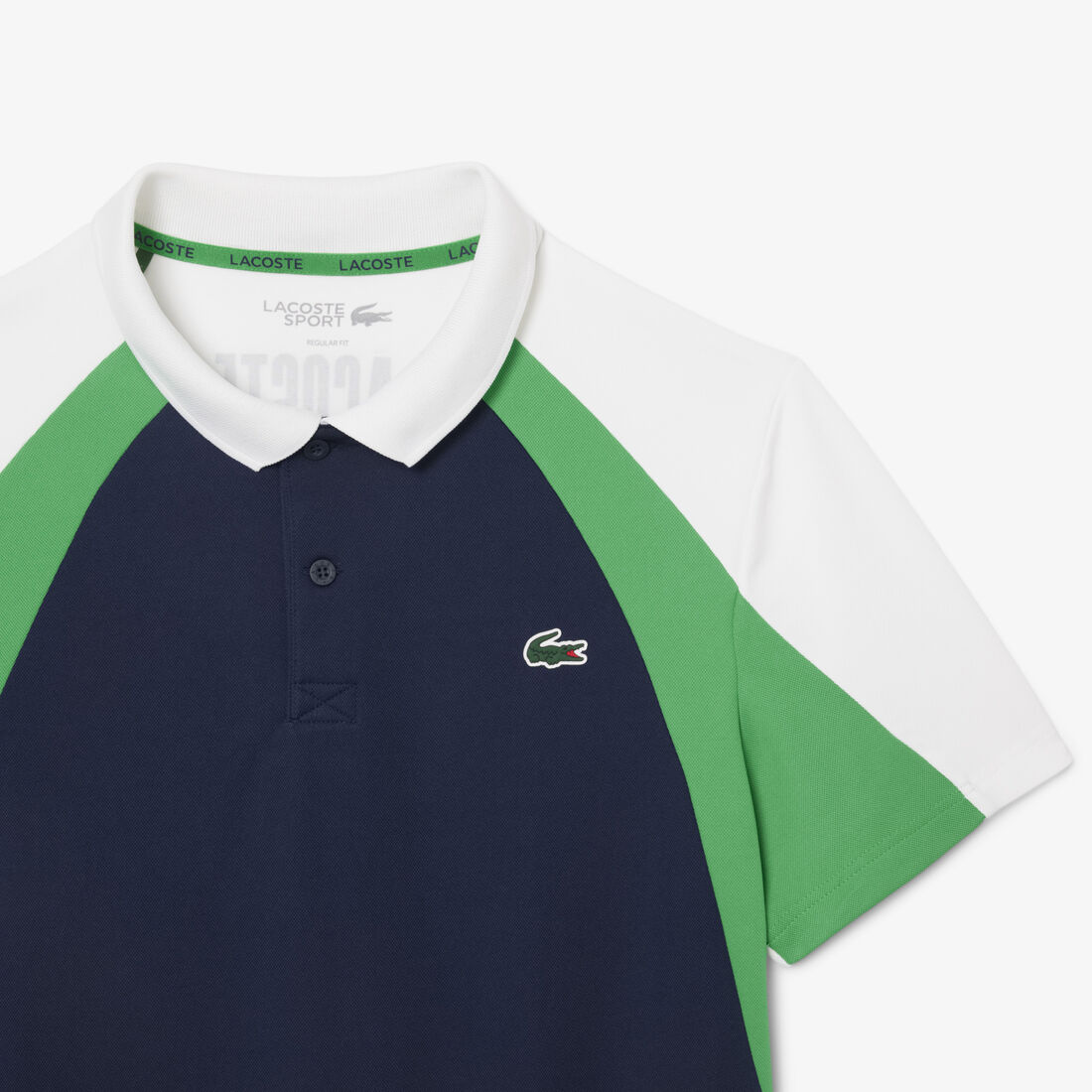 قميص بولو رياضي مطبوع بألوان متعددة Colour-Block Printed Sport Polo Shirt - DH8963-00-H7I