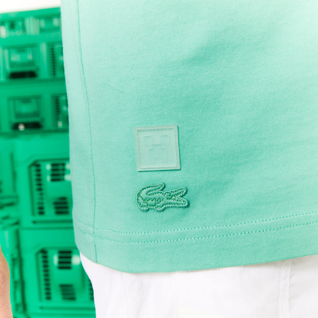 Unisex Lacoste x Minecraft Print Organic Cotton T-Shirt Unisex Lacoste x Minecraft Print Organic Cotton T-Shirt