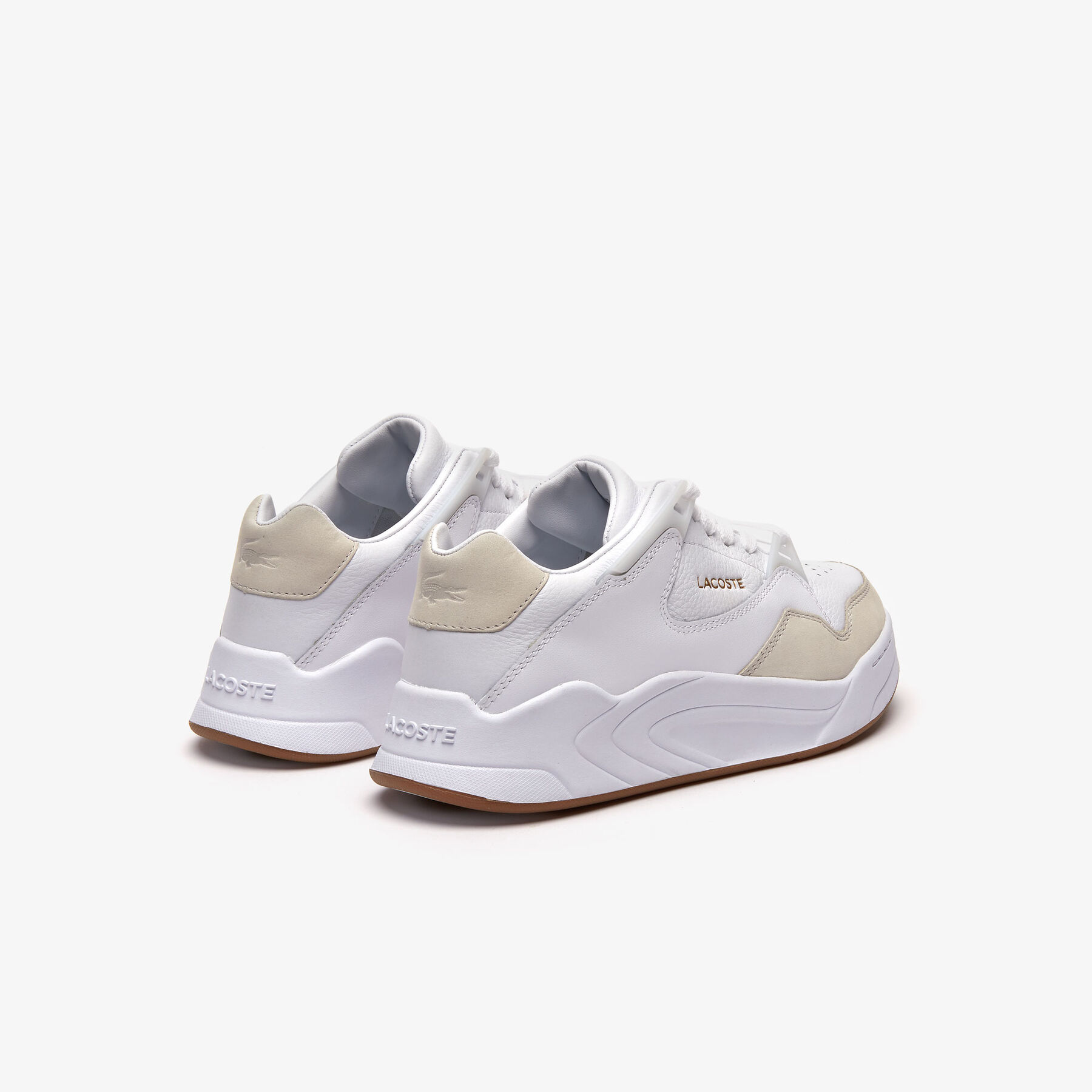 Women's Court Slam Tonal Leather Trainers lacoste women s court slam tonal leather trainers