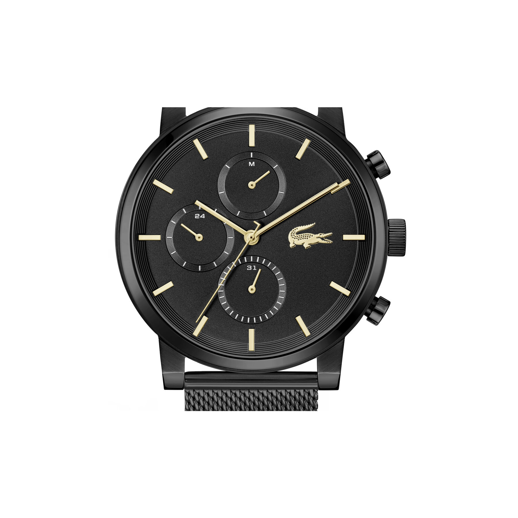 Black Ion-Plated Steel Men's Watch lacoste black ion plated steel men s watch