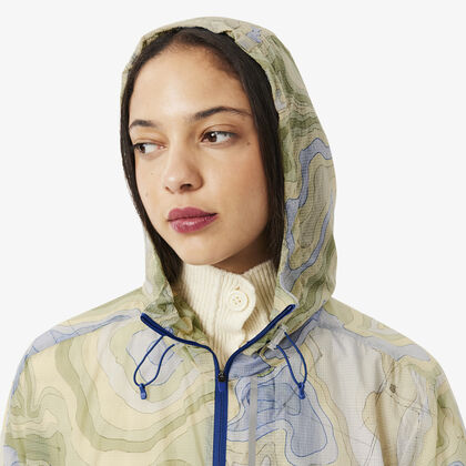 Long Oversized Packable Water-repellent Parka