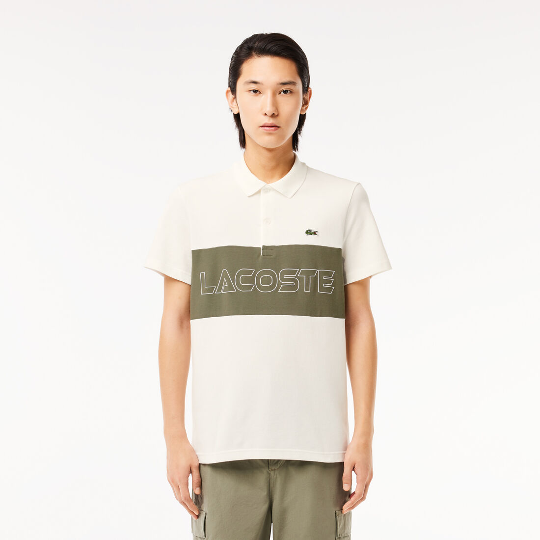 Regular Fit Stretch Pique Colourblock Polo Shirt - PH1470-00-IMI