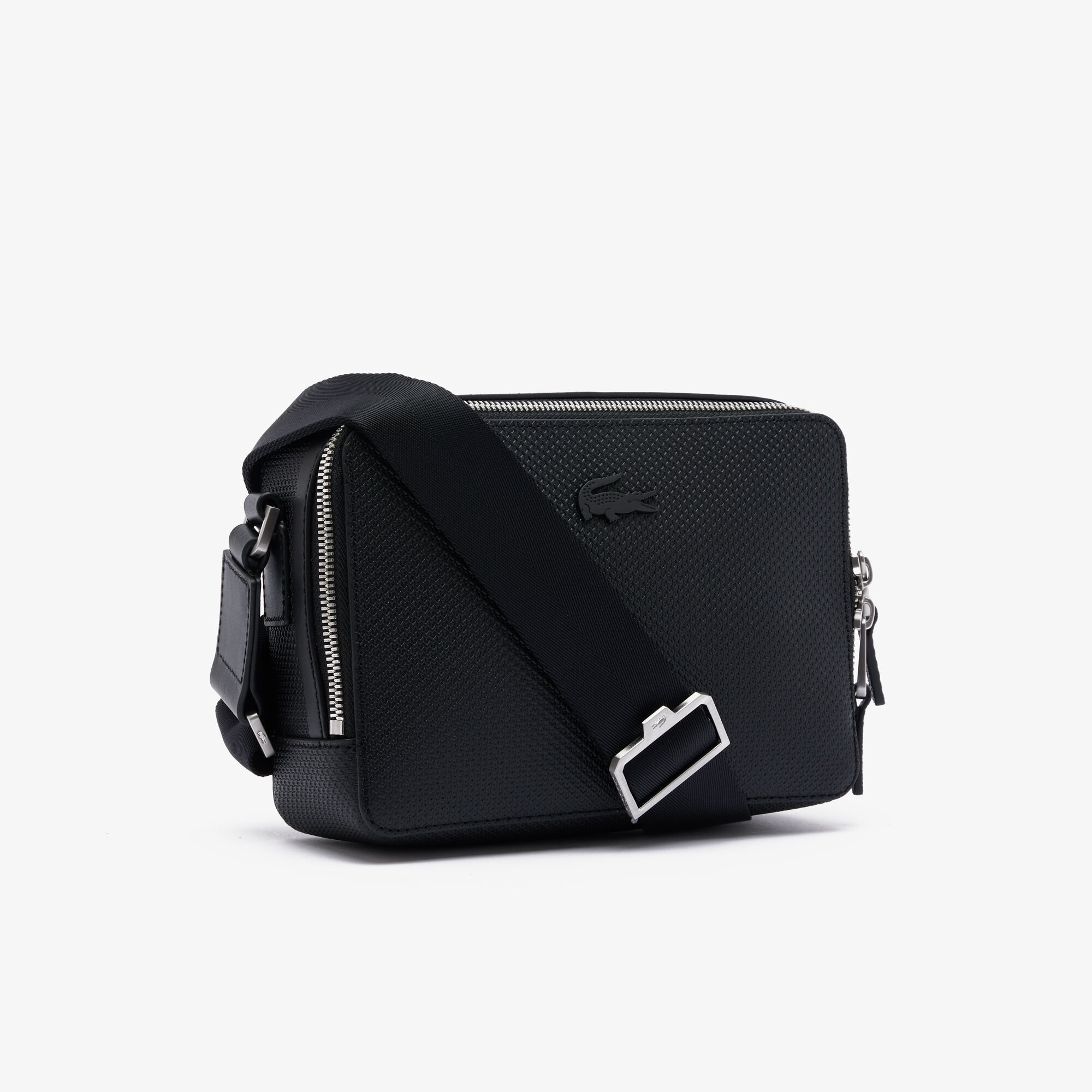 【極美品】LACOSTE メンズショルダーバッグ Chantaco Leather Mini Satchel, White | LACOSTE UAE