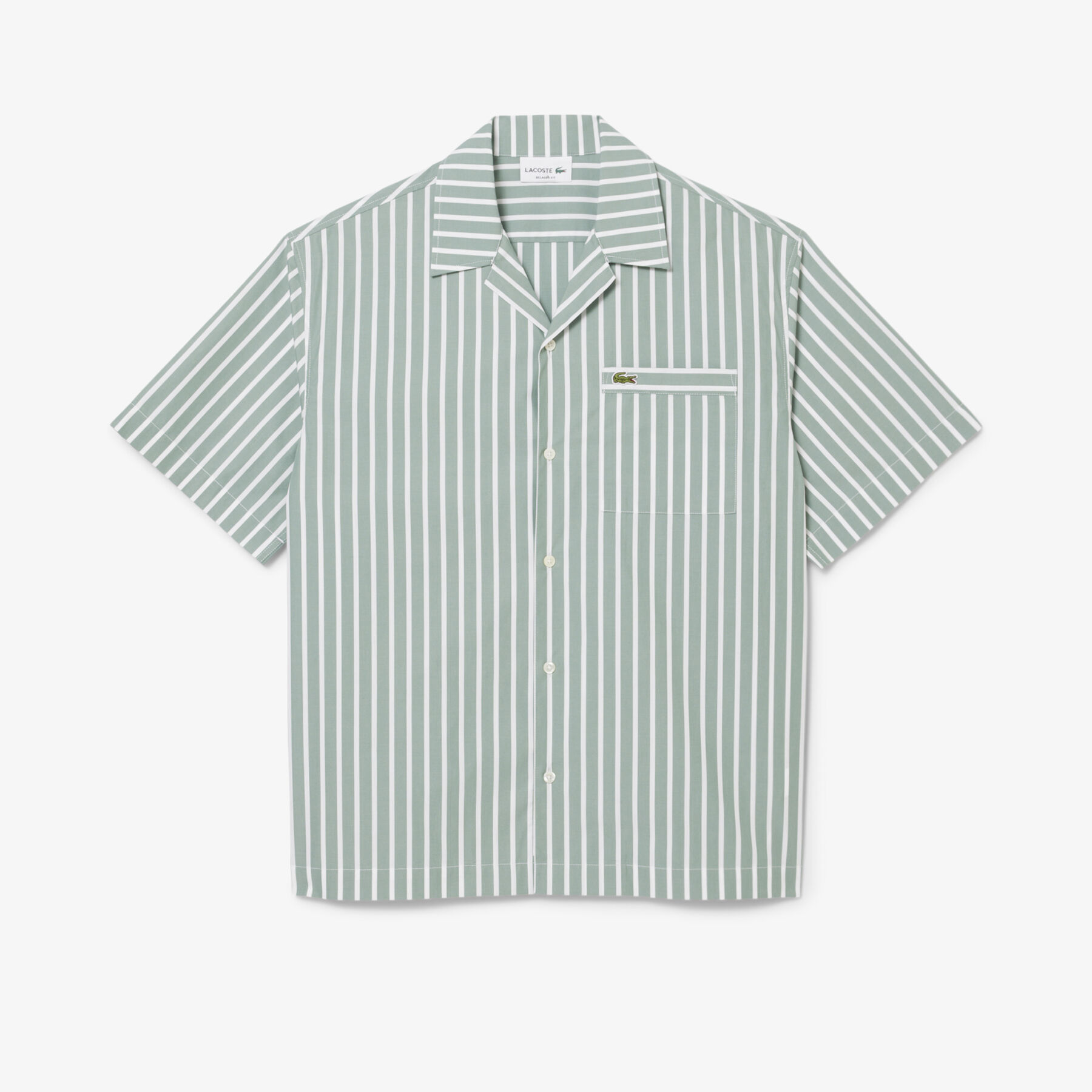 Relaxed Fit Striped Short Sleeved Shirt - CH9083-00-BLI