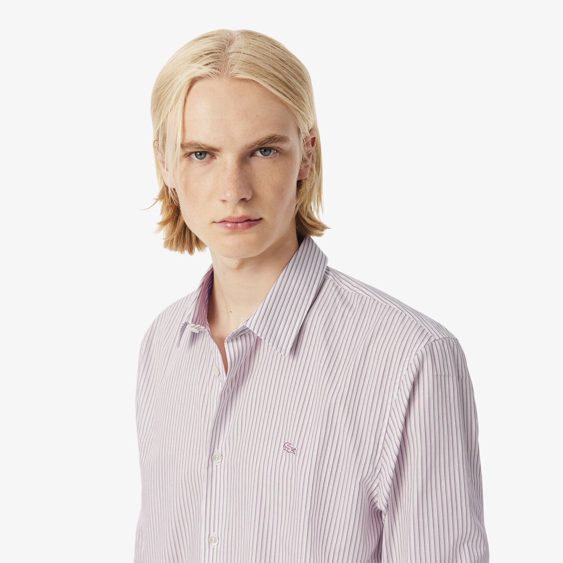 Regular Fit Striped Poplin Shirt Regular Fit Striped Poplin Shirt - CH9087-00-7I4