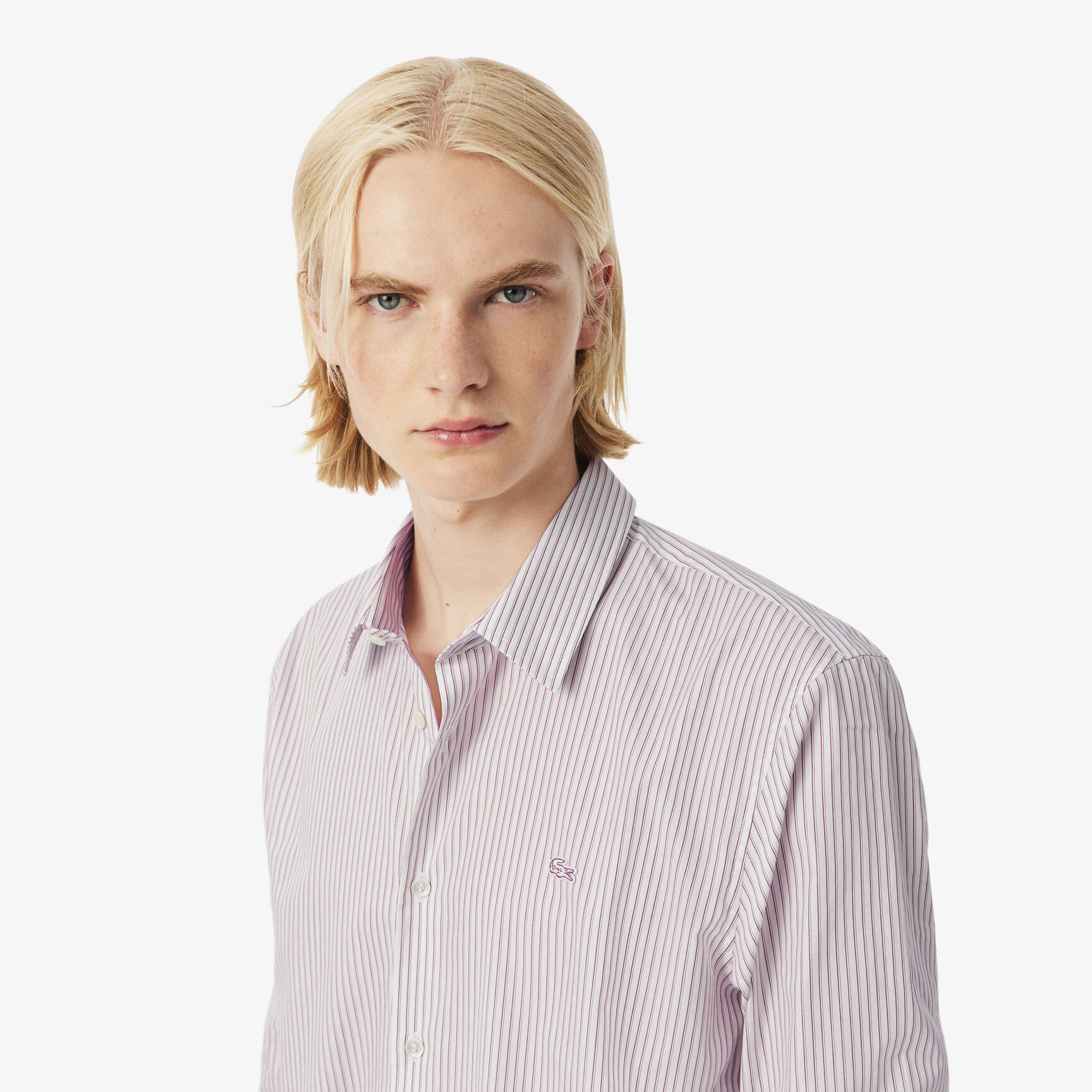 Regular Fit Striped Poplin Shirt Regular Fit Striped Poplin Shirt - CH9087-00-7I4