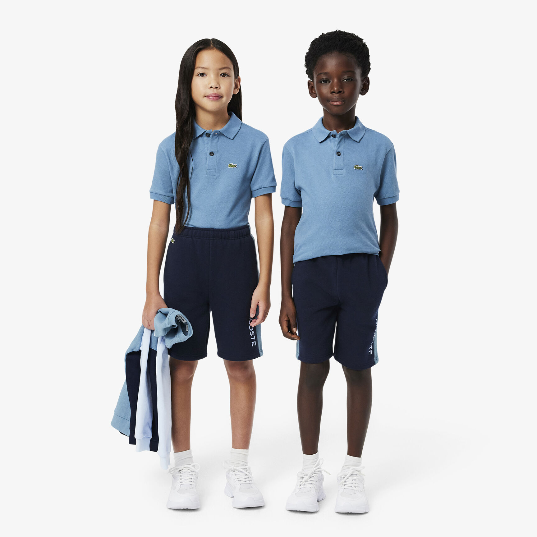 شورت من الصوف متعدد الألوان Colour-Block Fleece Shorts - GJ8446-00-5R3