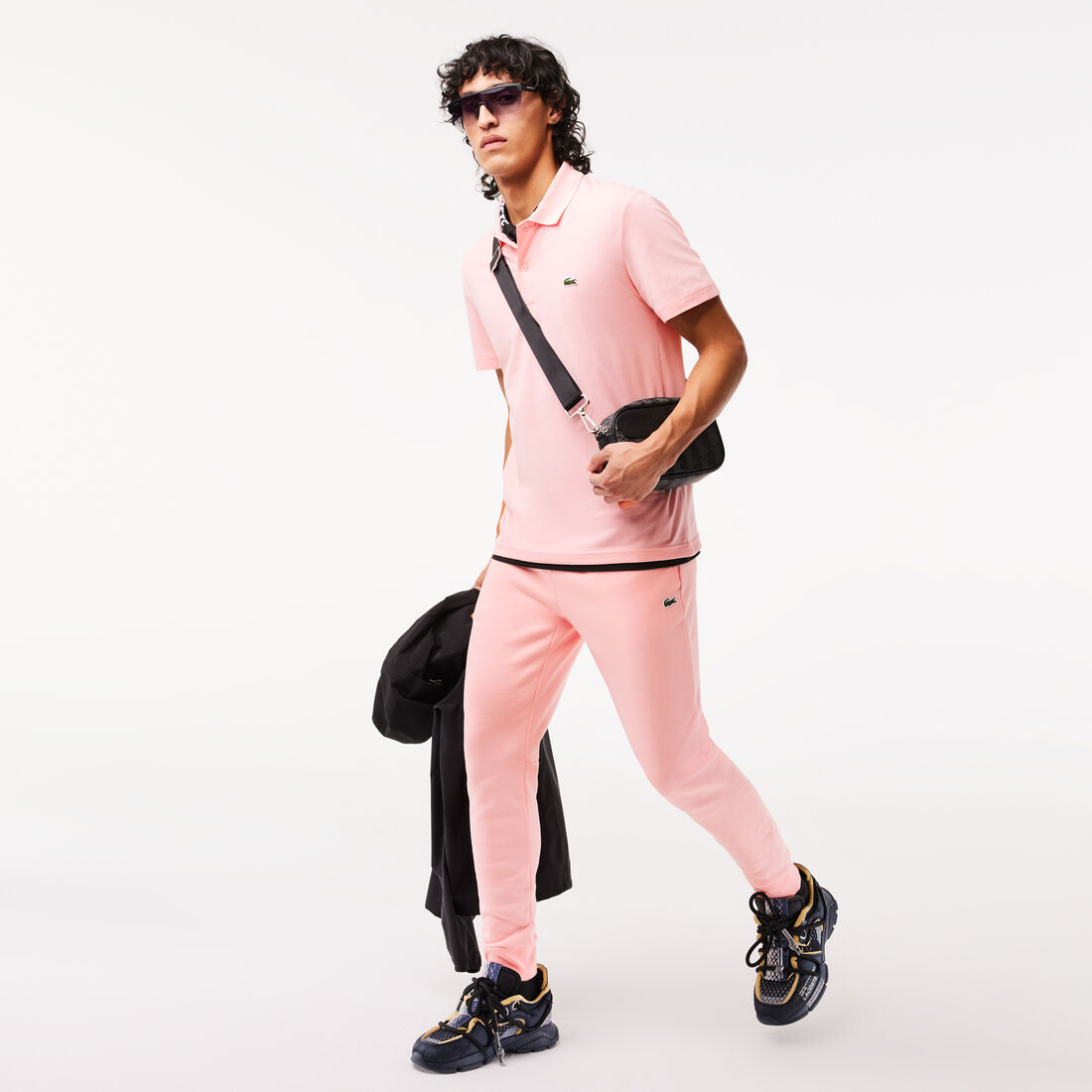 تيشيرت بولو لاكوست قطن عضوي مطاطي بقصة عادية للرجال تيشيرت بولو لاكوست قطن عضوي مطاطي بقصة عادية للرجال