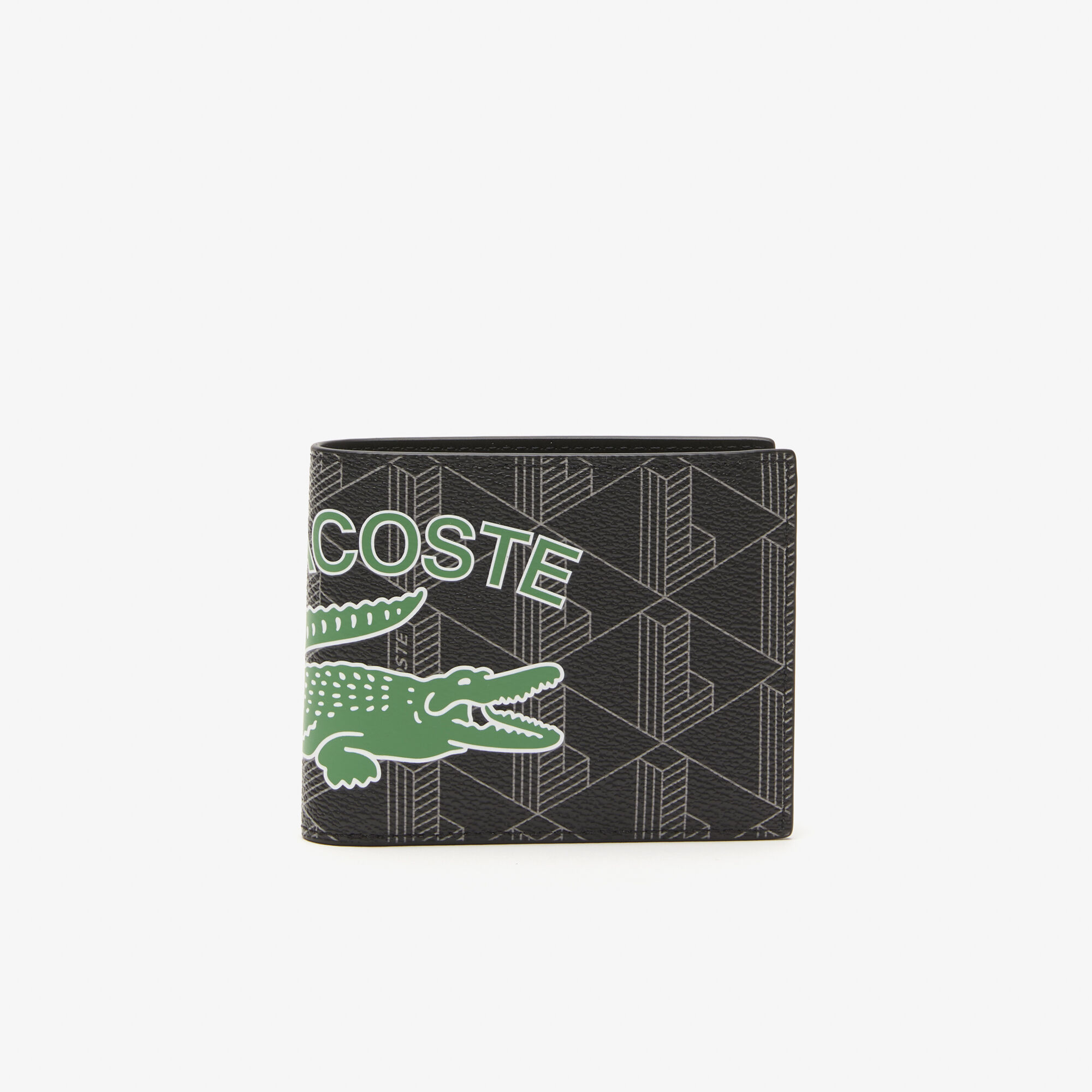 Buy Men's The Blend Monogram Print Folding Wallet | Lacoste UAE