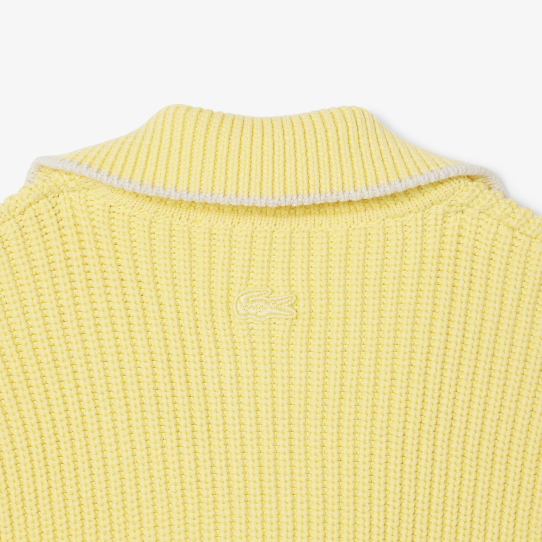 Zipped Cotton Badge Accent Sweater Zipped Cotton Badge Accent Sweater - AF9858-00-107