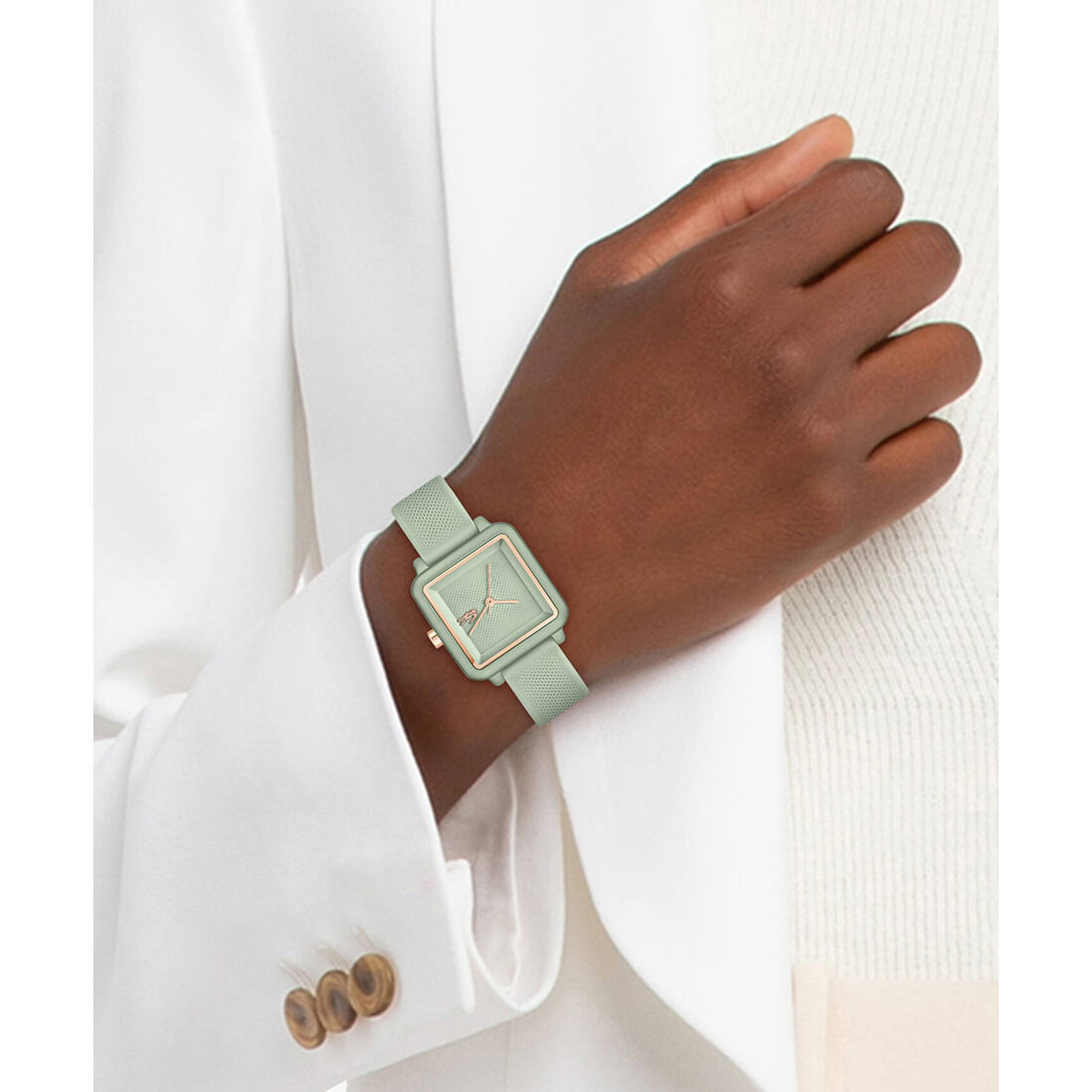 ساعة لاكوست النسائية 12.12 فلو Women Non-metal Watch - 2001387-GRN