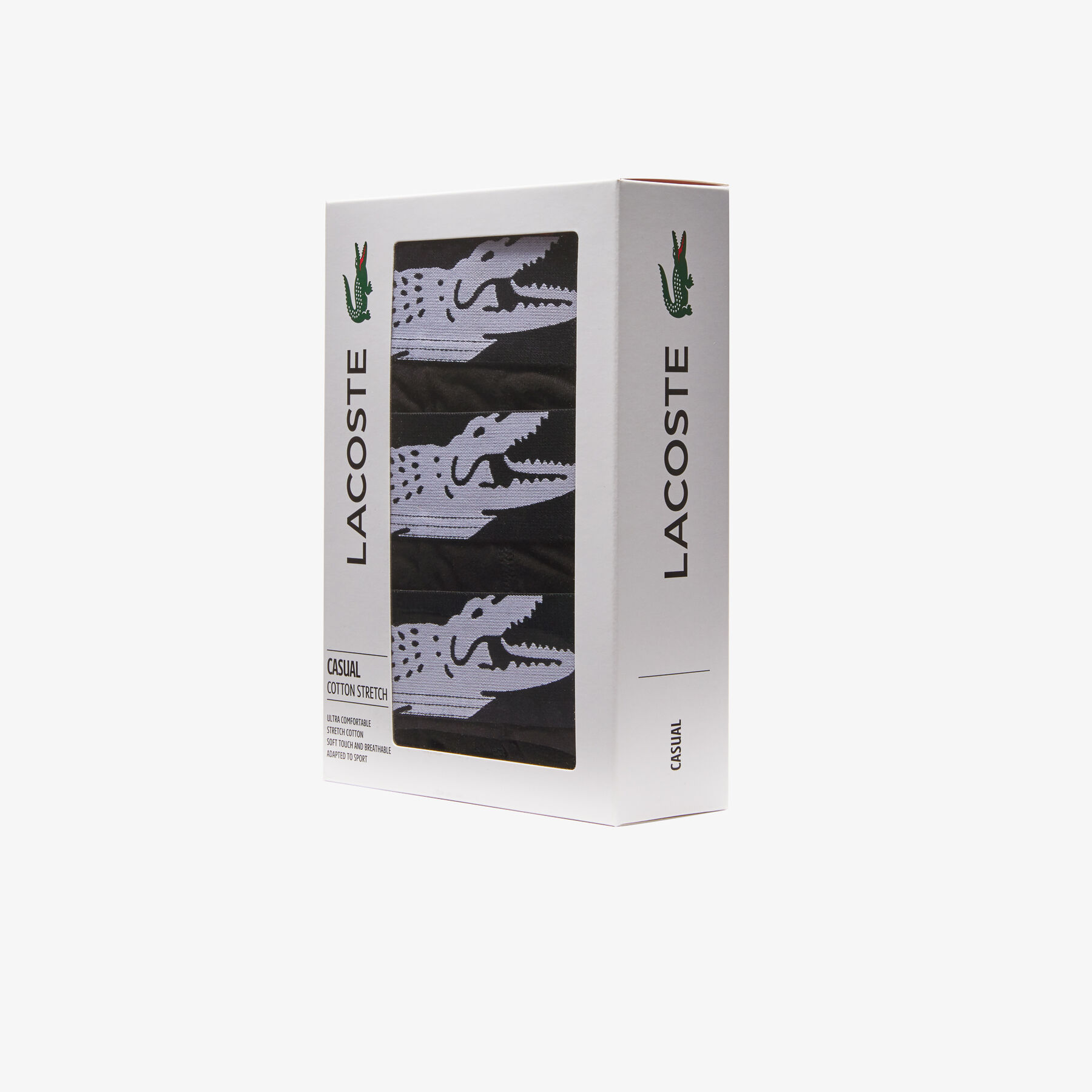 Men's Lacoste Crocodile Print Trunk Three-Pack men s lacoste crocodile print trunk three pack