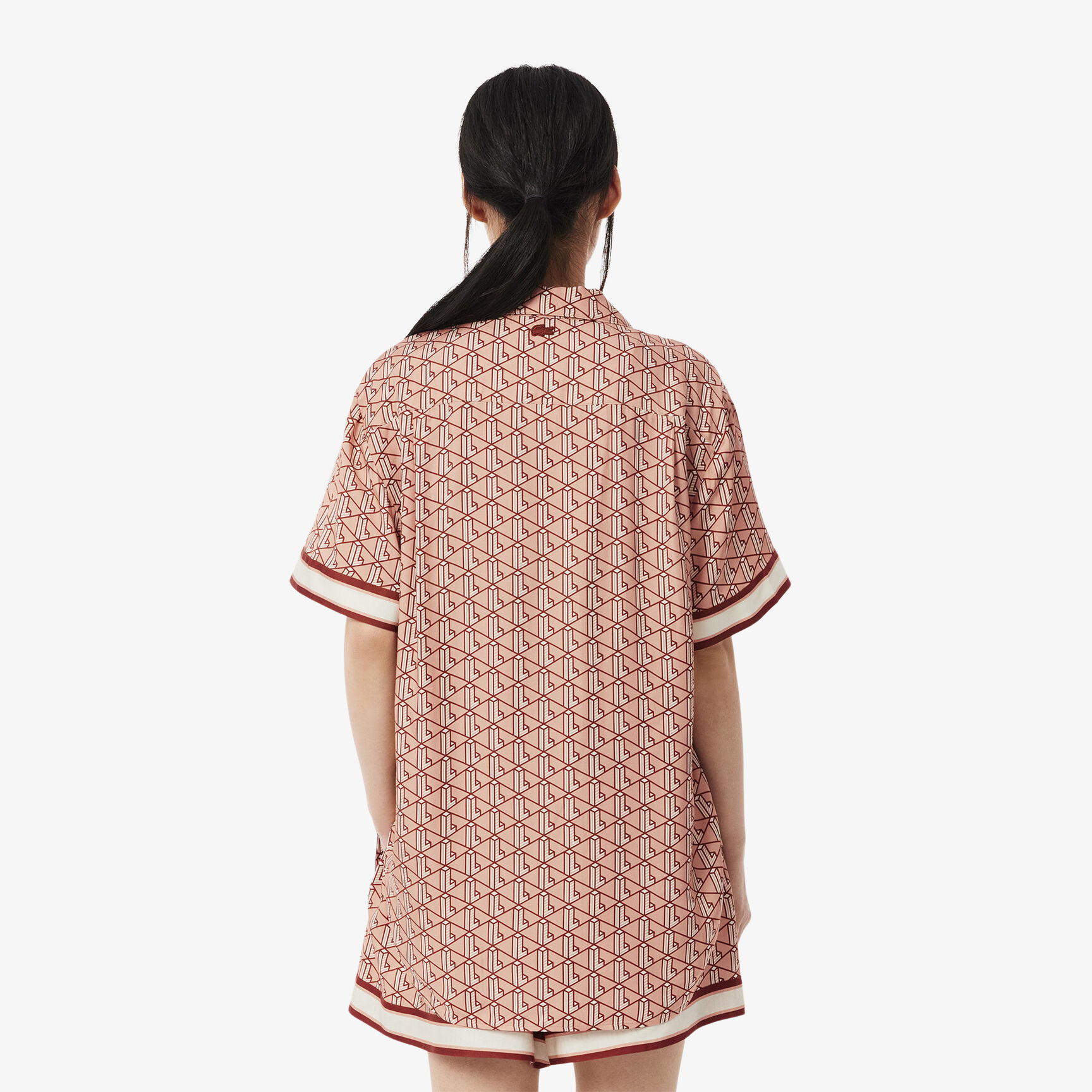 Oversized Monogram Print Shirt Oversized Monogram Print Shirt - CF0495-00-GIJ