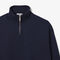 lacoste heavy fleece zipper neck sweatshirt