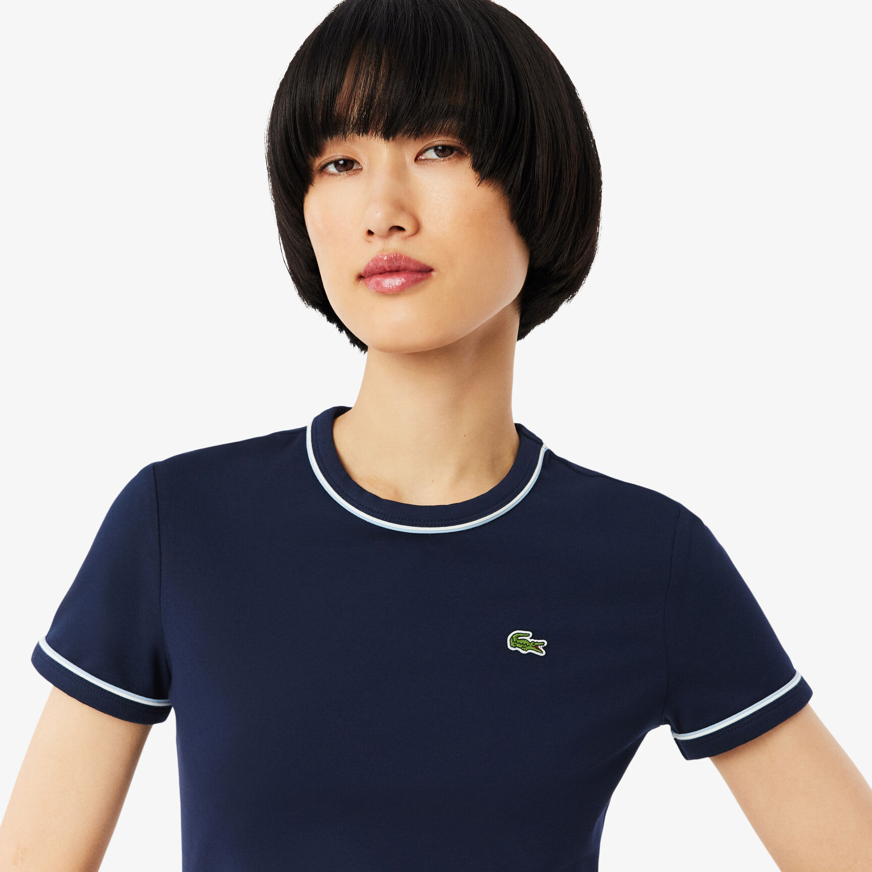Contrast Trim Jersey T-shirt - TF5289-00-3UI