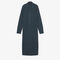 lacoste runway polo collar merino wool blend maxi dress