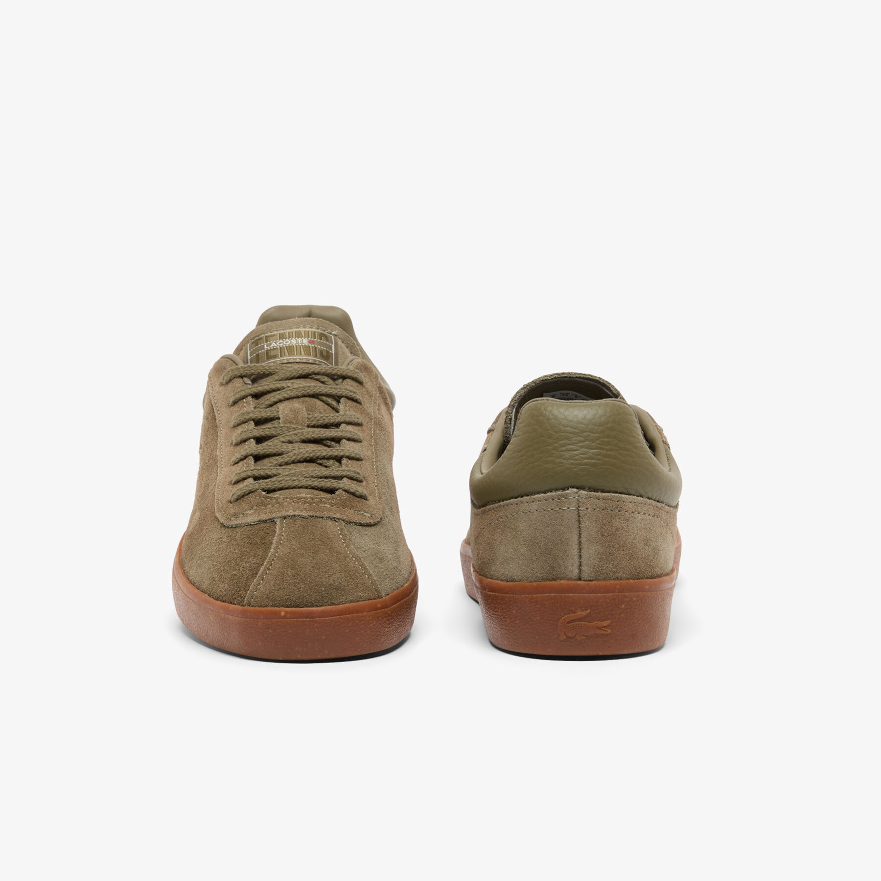 حذاء رياضي بيس شوت رجالي من جلد الغزال Men's Baseshot Suede Sneakers - 50SMA0022-KG9