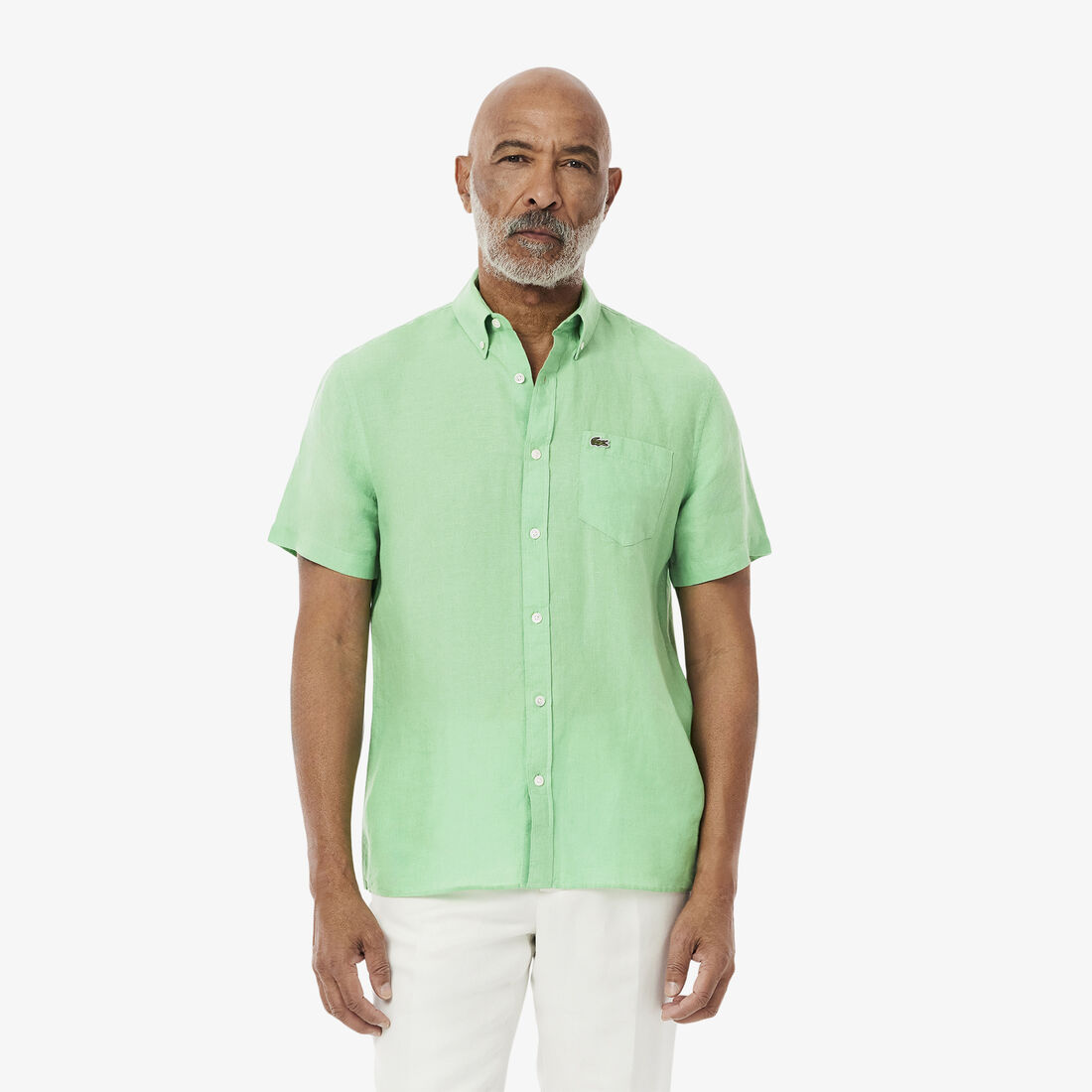 Short Sleeved Linen Shirt - CH5699-00-TTF