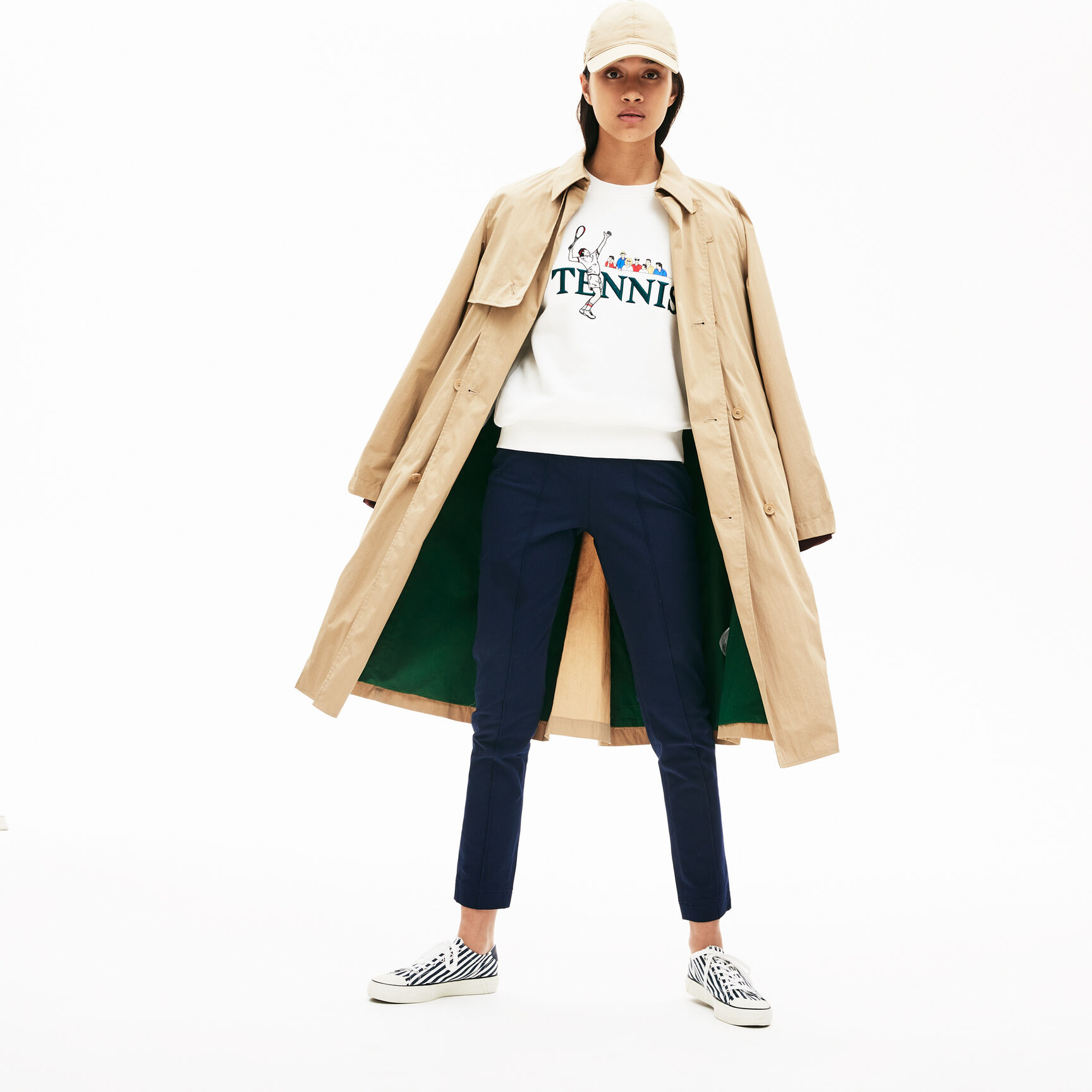 Women's Pleated Stretch Cotton Leggings Women's Pleated Stretch Cotton Leggings