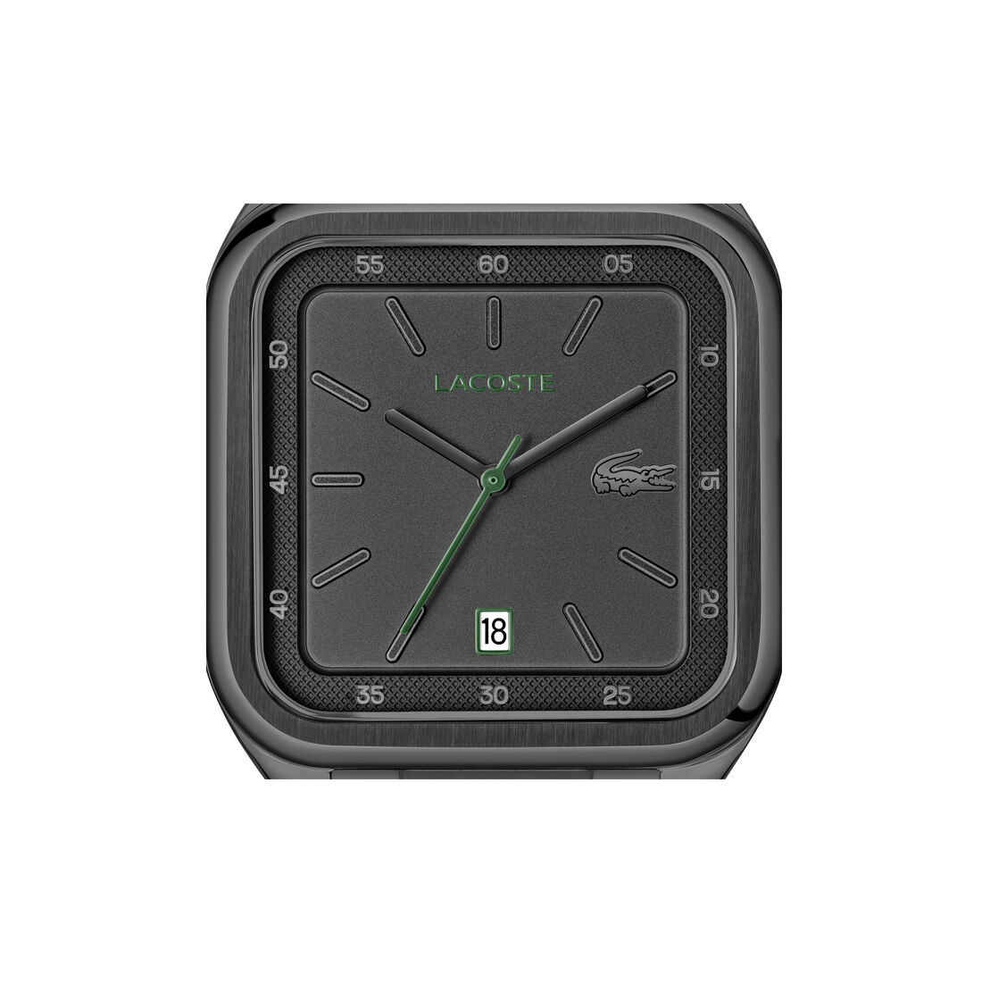 ساعة L.12.12 UP بسوار معدني L.12.12 UP Metal Strap Watch - 2011461-BLK
