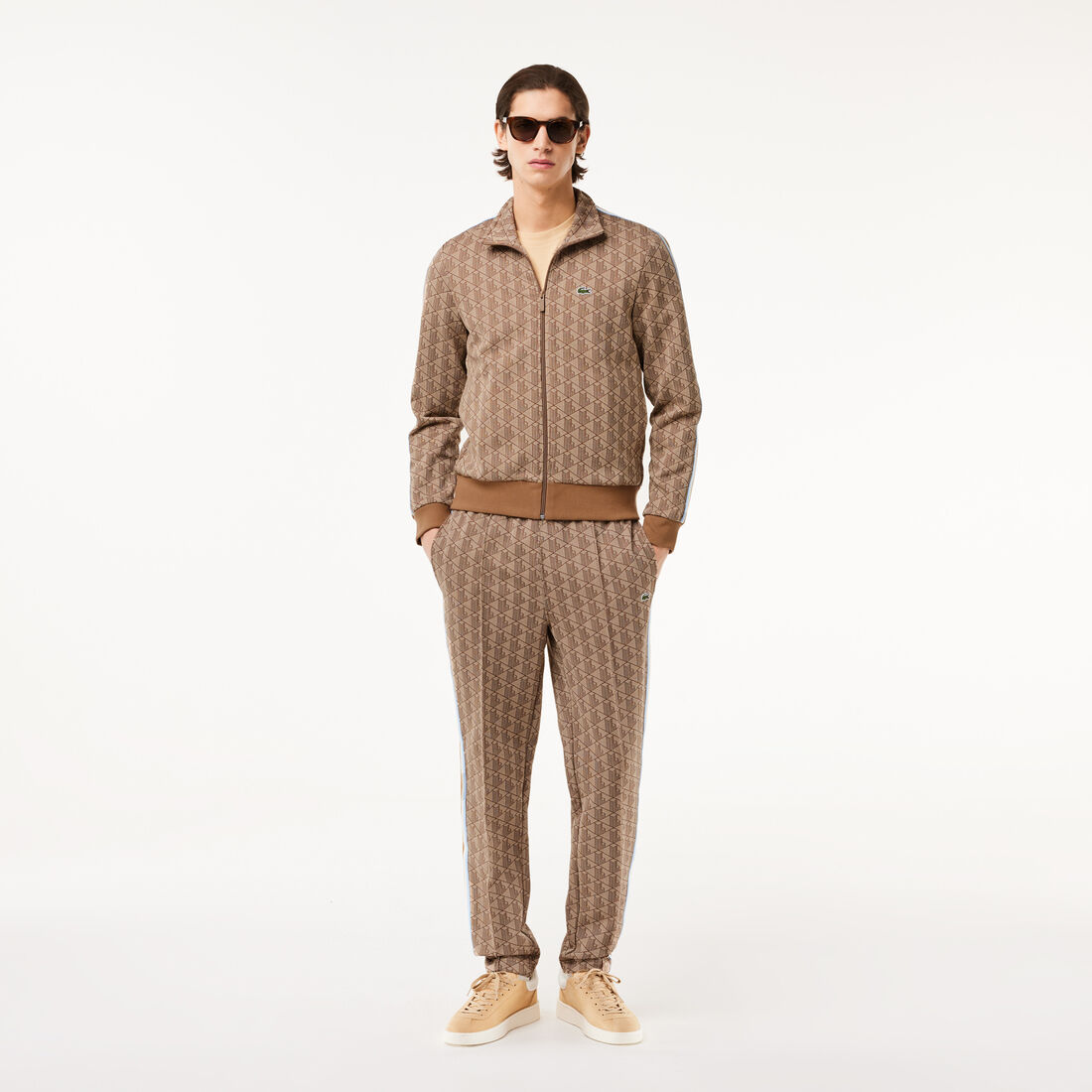 Paris Zip-Up Jacquard Track Jacket Paris Jacquard Monogram Zipped Sweatshirt - SH1368-00-IRP