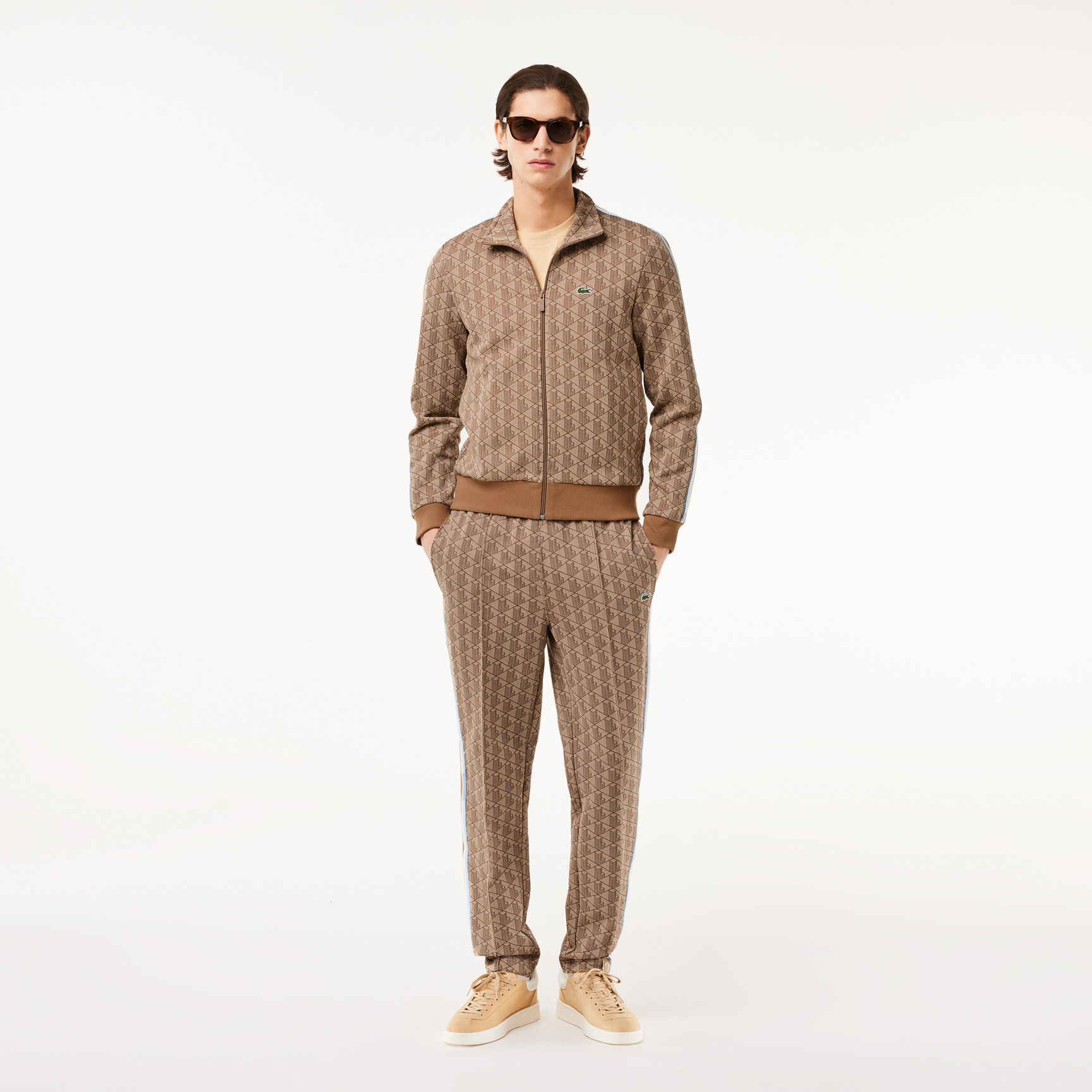 Paris Zip-Up Jacquard Track Jacket Paris Jacquard Monogram Zipped Sweatshirt - SH1368-00-IRP