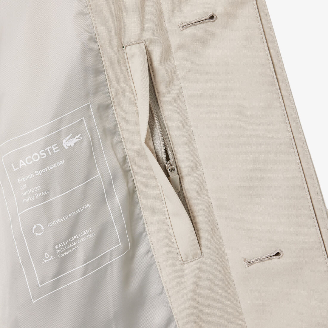 Lightweight Showerproof Cotton Twill Trench Coat Lightweight Showerproof Cotton Twill Trench Coat - BH1588-00-BUQ