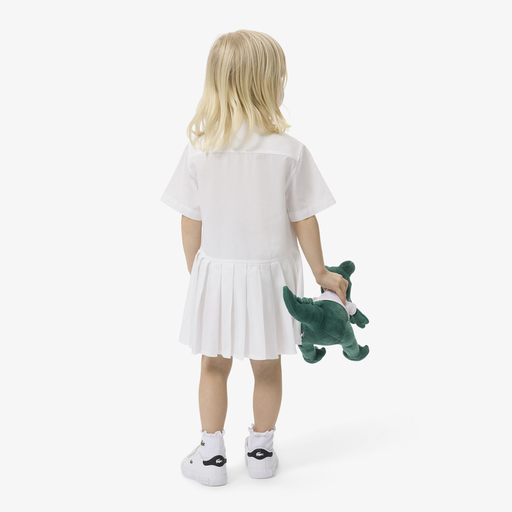 Poplin Pleat Skirt Shirt Dress - EJ6610-00-70V