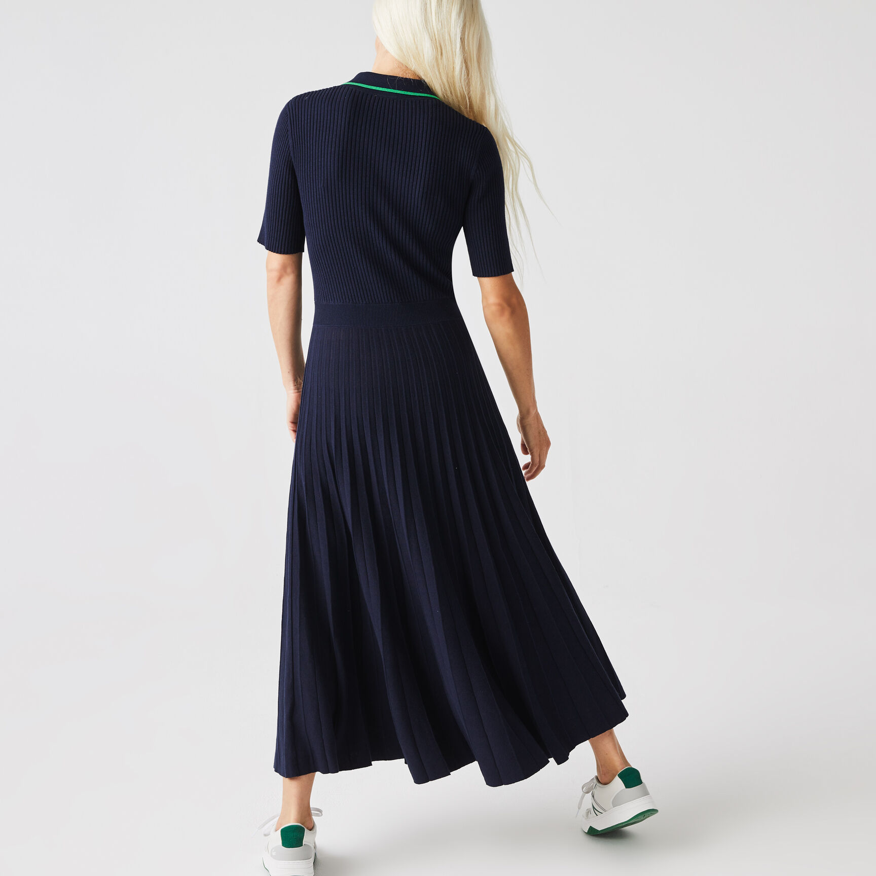 Women’s Pleated Knit Polo Dress Women’s Pleated Knit Polo Dress