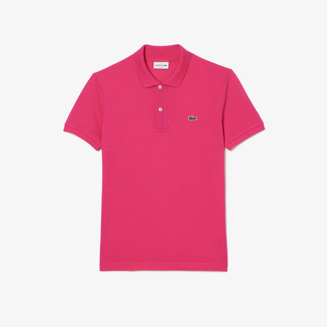قميص بولو بيكيه بقصة ضيقة L.12.12 Original L.12.12 Slim Fit Petit Pique Cotton Polo Shirt - PH4012-00-SQI