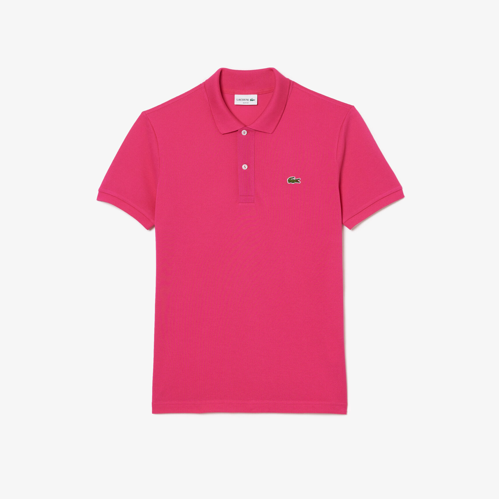 قميص بولو بيكيه بقصة ضيقة L.12.12 Original L.12.12 Slim Fit Petit Pique Cotton Polo Shirt - PH4012-00-SQI
