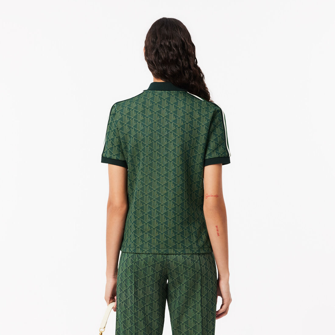 Slim Fit Monogram Jacquard Polo Shirt Jacquard Monogram Polo Shirt - DF3364-00-ICL