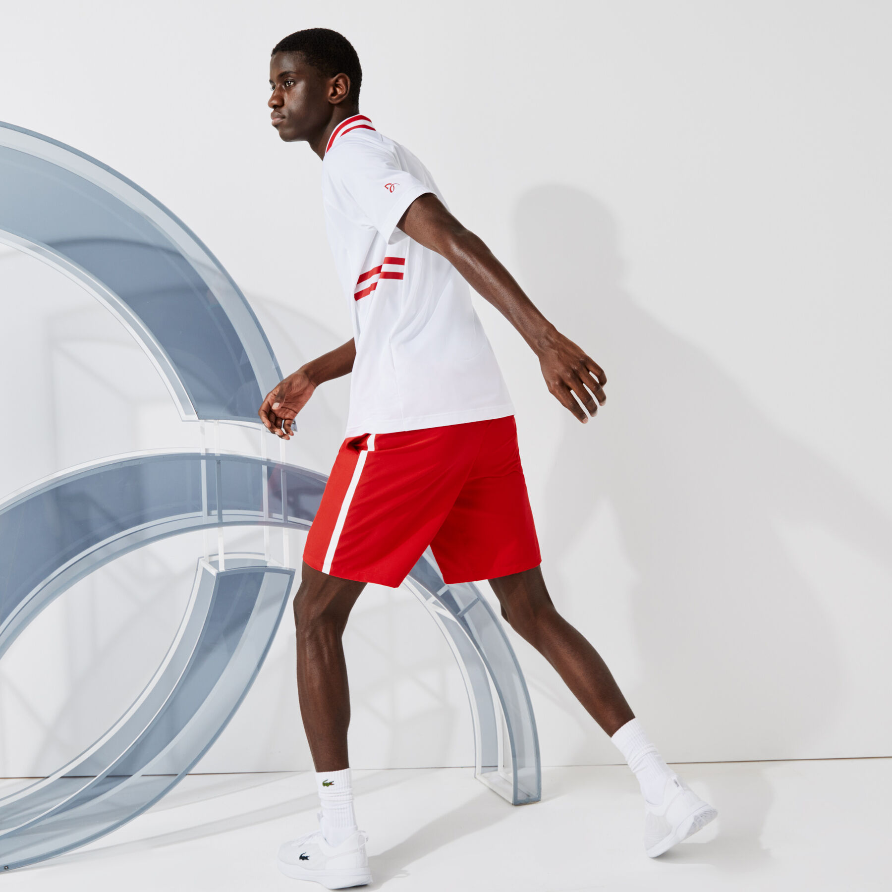 men s lacoste sport x novak djokovic breathable stretch shorts