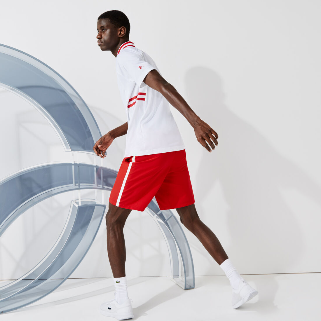 شورت مسامي مرن مجموعة Novak Djokovic وLacoste SPORT للرجال شورت مسامي مرن مجموعة Novak Djokovic وLacoste SPORT للرجال