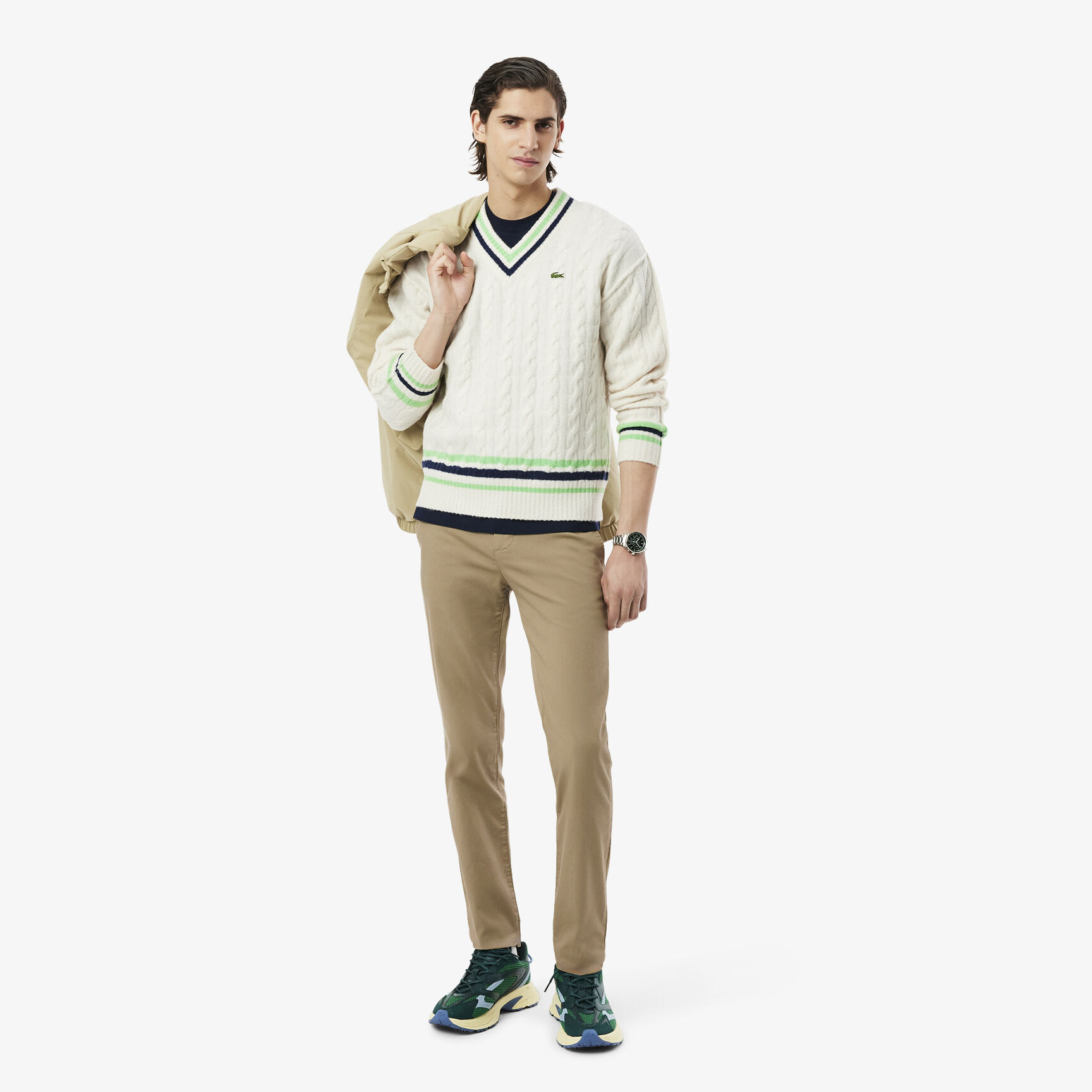 Slim Fit Stretch Cotton Chino Pants - HH3463-00-CB8